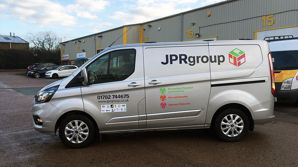 JPR Group rebrand - van graphics